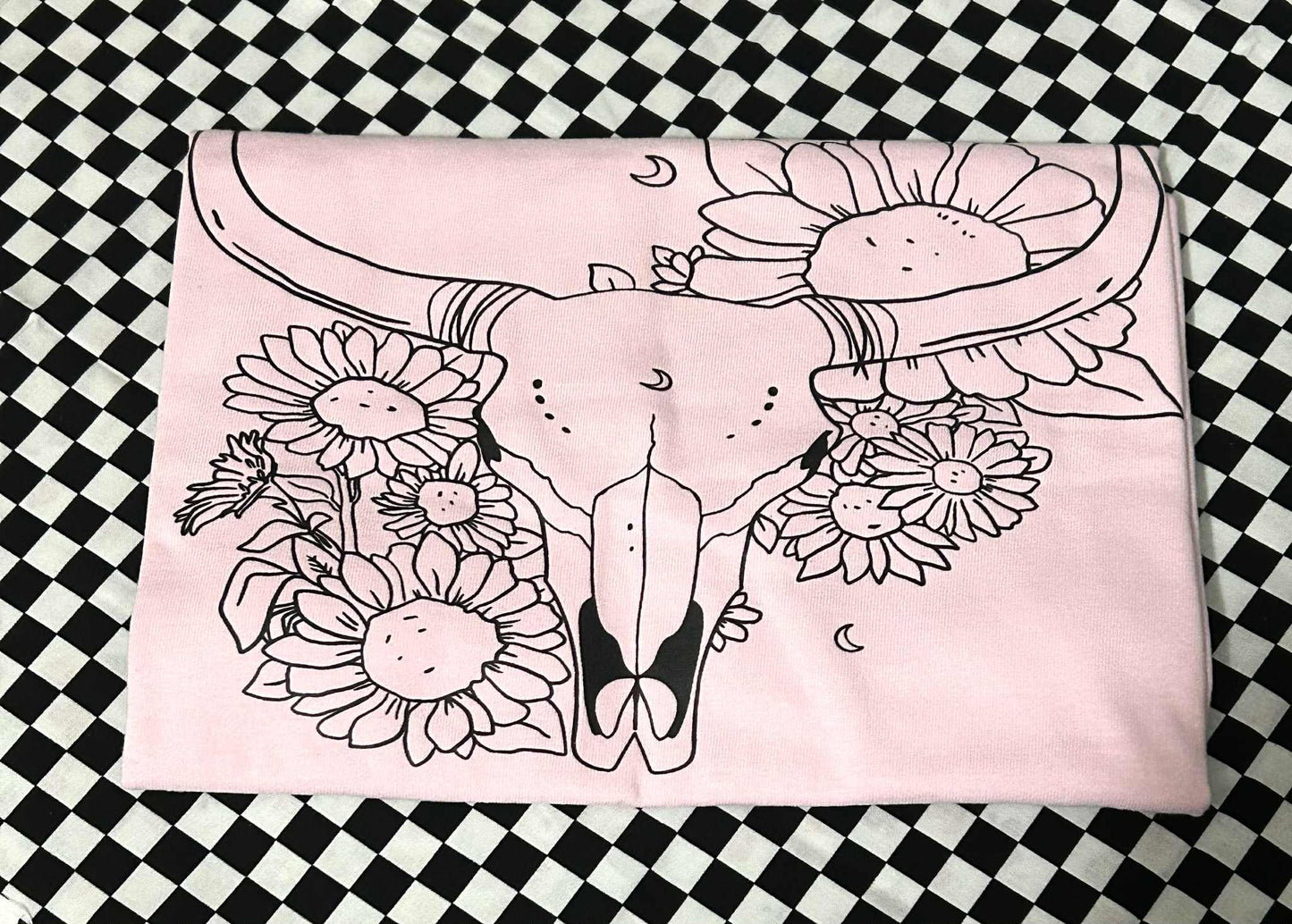 Floral Steer Tshirt
