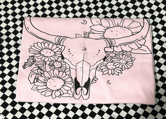 Floral Steer Tshirt
