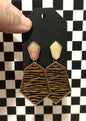 Tiger drop earrings