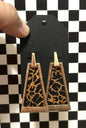 Leopard print earrings